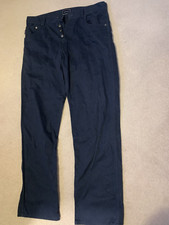 Rockport Mens Trousers Size W38/L34 Dark Blue Smart Casual - Free Returns