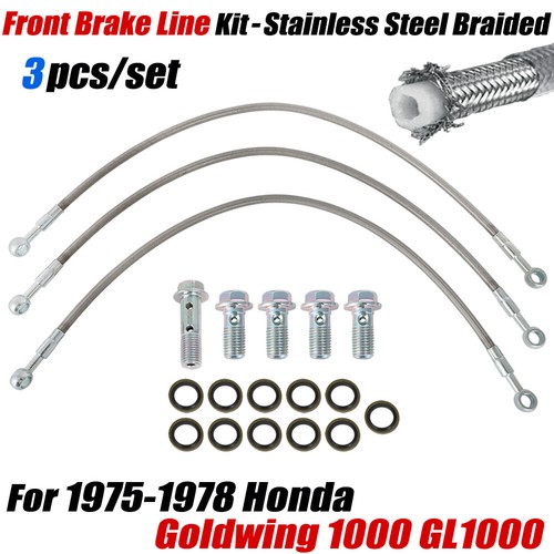 Stainless steel braided front - stainless,