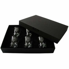 Art Pewter MacDonald (of Clanranald) Clan Crest Dram Glass Set of 6 TOT 6-C51