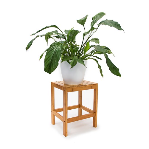 Bamboo flower stand wooden - flower,