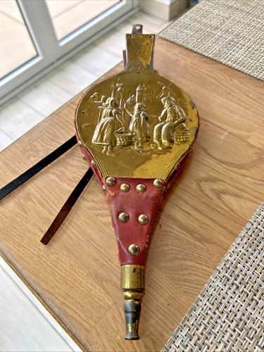 Vintage brass fire - brass,