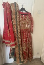 Asian Indian Pakistani Party Maxi Dress Stitched