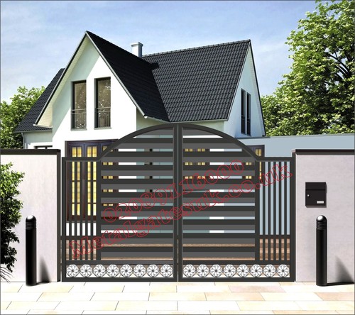 Aluminium driveway gates - aluminium,