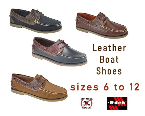 Dek men leather boat - dek, men's