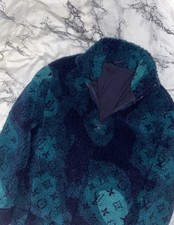 Louis Vuitton Green/ Black Camo Fleece Jacket (Size XS)