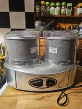 Cuisinart Dual Flavour Ice Cream Maker Machine ICE-40BCU Stainless Steel