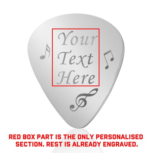 Personalised guitar pick - personalised,