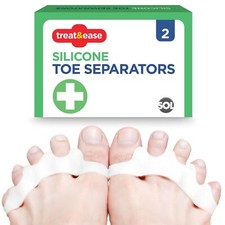 2-4PK Silicone Toe Seperator