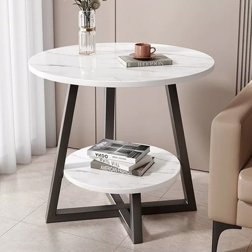 Round tier coffee table - table, side
