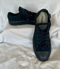 Converse All Star Size 6 Black Unisex Lace Up Trainer Pumps