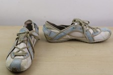Vintage Y2K Womens Diesel KIKORU Leather & Suede Trainers UK 4 EU 37 Baby Blue