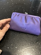 Purple osprey leather - purple, purse
