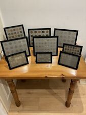 Pre Decimal Coin Display Frames For 9 Different Coins Bulk Buy Collection New