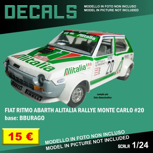 Decals repro fiat ritmo - ritmo, abarth