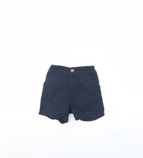 Matalan Baby Blue Cotton Blend  Trousers Size 12 Months