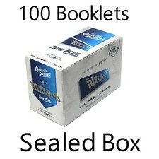 Rizla Thin Blue Regular Rolling Papers 100 Booklets-Sealed Box