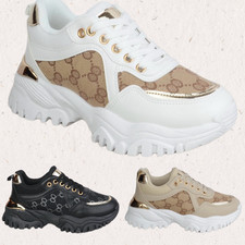 WOMENS LADIES CHUNKY PLATFORM