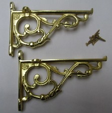 Shelf Brackets Cast Iron Brass