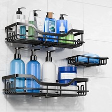 Shower Caddy, 3-Pack with Soap