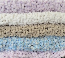 Hand-Knitted Baby Blanket –