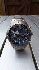 Seiko Titanium Chrono Alarm watch 7T62-0AGO