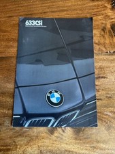 1983 BMW 633 CSi Sales Flyer