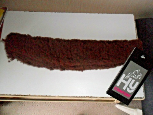 Faux fur brown nose band - hy,