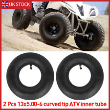 2x 13x5-6 13x5.00-6 13x500x6 Ride on Lawn Mower Inner Tube Bent Valve Wheel Tire
