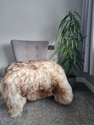 Genuine sheepskin rug - genuine, natural