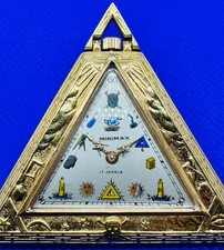 🔥Minimax  ULTRA RARE MASONIC Dial/Case Triangle Shape Pocket Watch SUPER COOL🔥