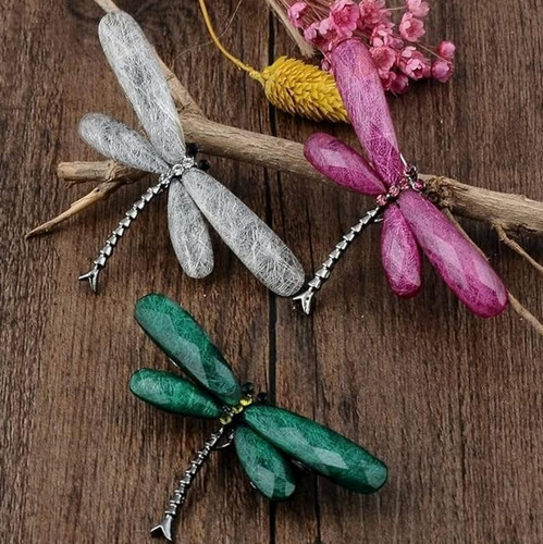 Dragonfly brooch moth flying - dragonfly,