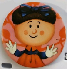 Vintage FLORENCE The Magic Roundabout TV Kids Cartoon 1970's Badge Pin