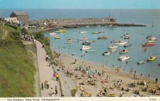 Postcard The Harbour New Quay Cardiganshire [ Dennis ] My Ref ZD