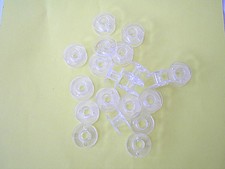 20 TOYOTA CLEAR PLASTIC SEWING MACHINE BOBBINS FITS 99.9% OF TOYOTA MODELS
