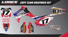 2014 LANES HONDA MOTOCROSS GRAPHICS KIT CR CRF 85 125 250 250F 450 450F 