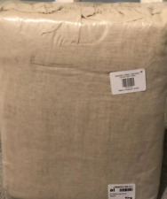 Plain Linen cotton Duvet Cover Pillowcase  set Natural Kingsize BNWT cream