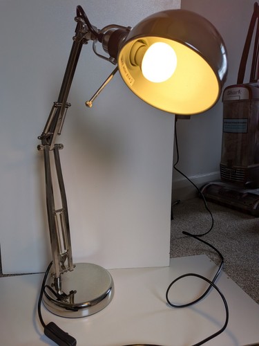 Ikea forsa chrome - desk, lamp