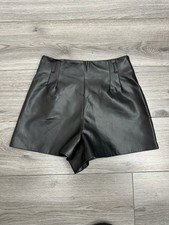 Zara Faux Leather High Waisted