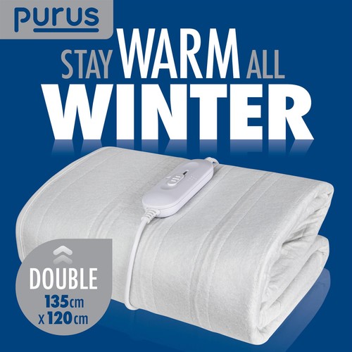 Double electric blanket heated - double,