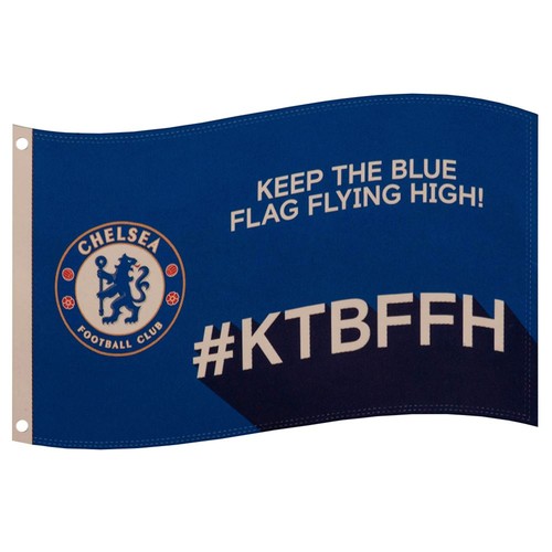 Chelsea slogan flag blue - chelsea,