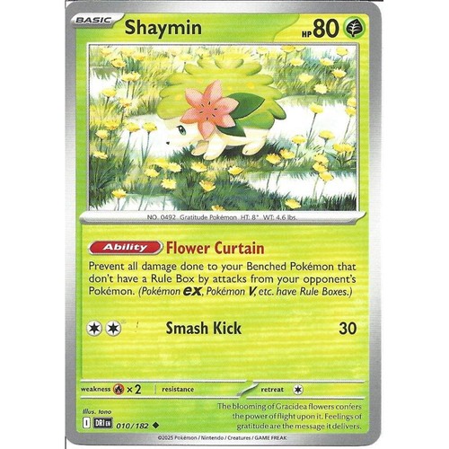 010 182 shaymin uncommon - 010/182, :