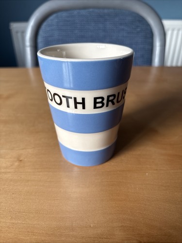 Green cornishware tooth - cornishware,