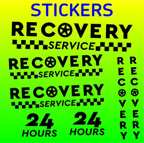 Recovery truck stickers - recovery,