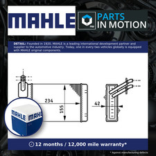 Heater Matrix fits SEAT IBIZA