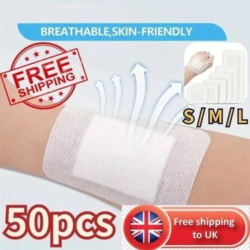 50pcs large nonwoven wound - 50pcs,