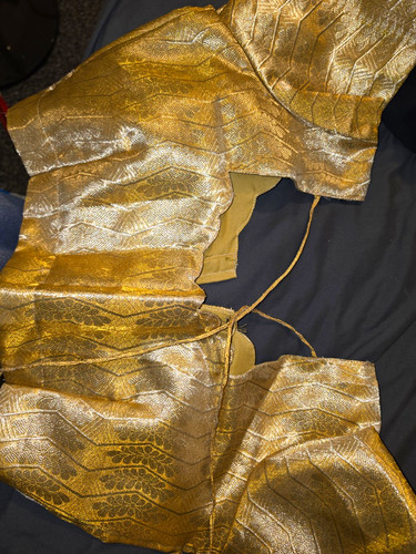 Womens gold silk saree - womens,