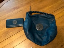 Mulberry Petrol Blue Medium Daria Hobo Bag And Matching Purse