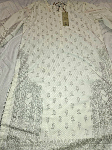 Junaid jamshed white - junaid, silver