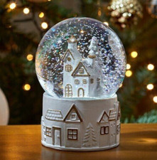 Christmas Snow Globe Decoration House Pre Lit LED Musical Wonderland Xmas Gift