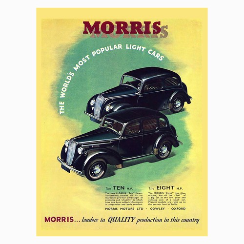 Morris retro metal - retro, sign